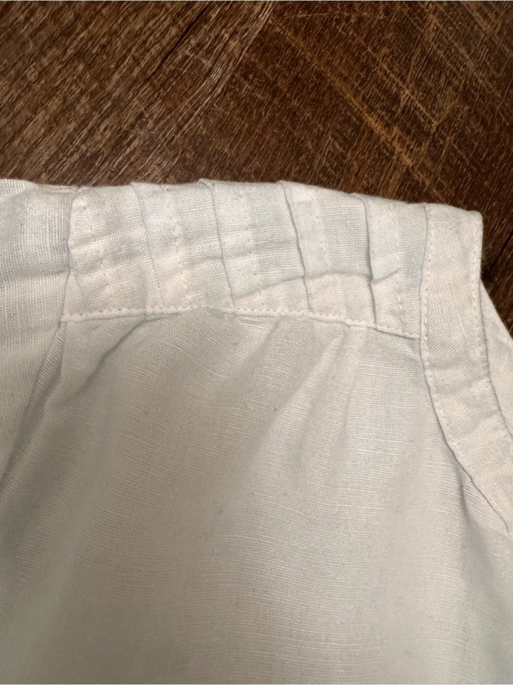 Rachel Zoe Cream Embroidered Linen Blend Peasant Blouse XL Boho Cottagecore - Picture 7 of 13